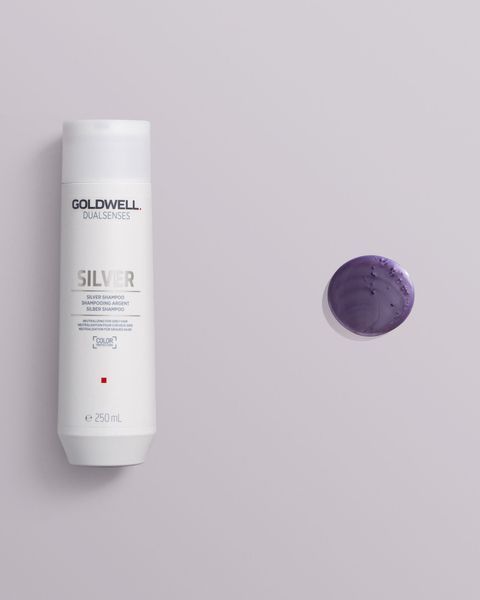 Шампунь для освітленого та сивого волосся Goldwell Dualsenses Silver 250 мл 4021609028710 фото