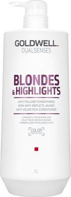 Бальзам анти-жовтий для освітленого волосся Goldwell Dualsenses Blondes&Highlights 1000 мл 4021609061229 фото