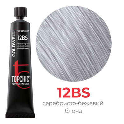 Професійна фарба для волосся Goldwell Topchic 60 мл 12BS ультра бежевий сріблястий блондин 4021609001218 фото